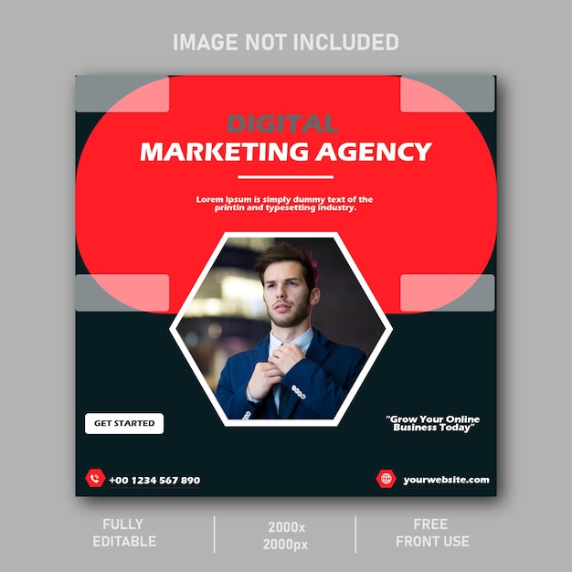 Digital Marketing Business Agency social media post template