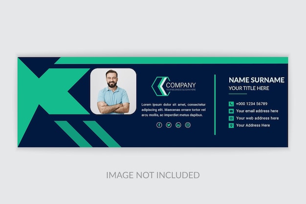 Digital marketing company email signature template or facebook cover banner