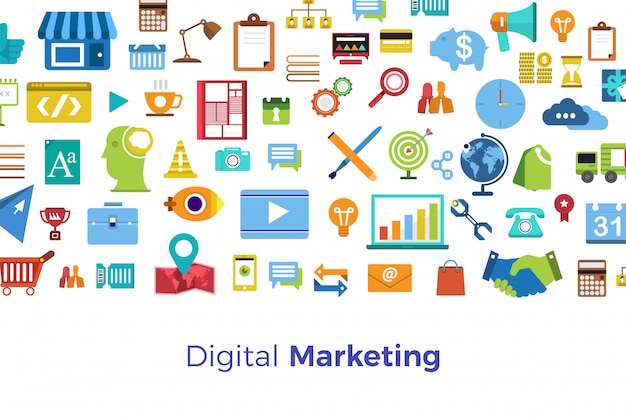 Digital marketing concept