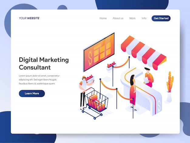 Digital Marketing Consultant banner van bestemmingspagina