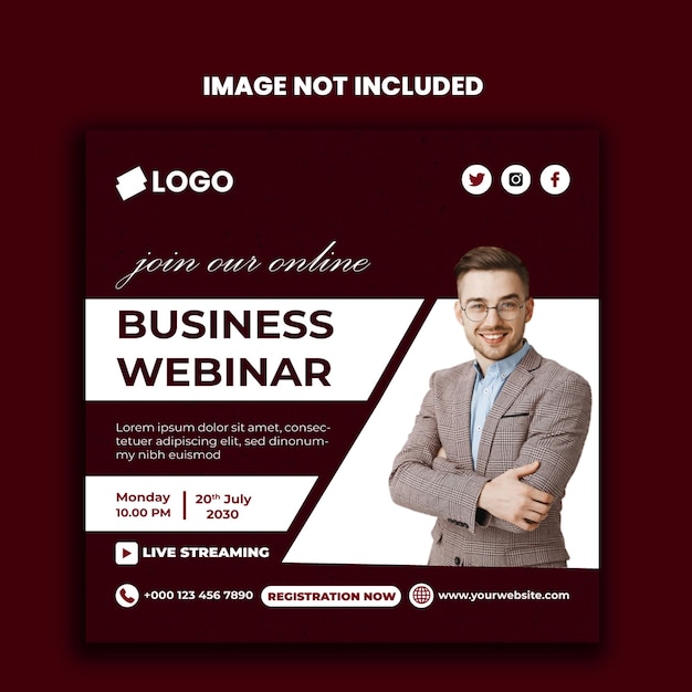 Digital marketing and corporate business agency instagram banner or social media post template.