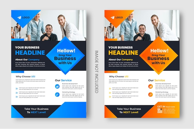 Digital marketing corporate business flyer design template