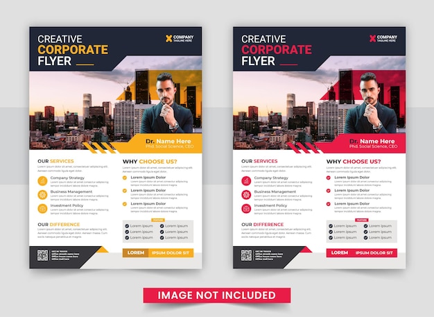 Digital marketing corporate flyer template design