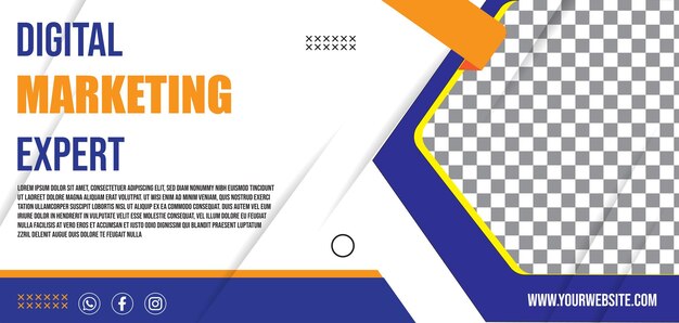 Digital marketing corporate social media cover template