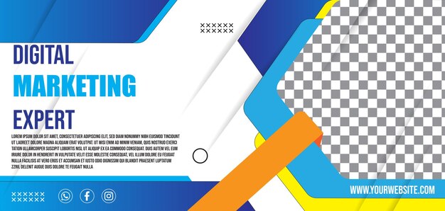 Digital marketing corporate social media cover template