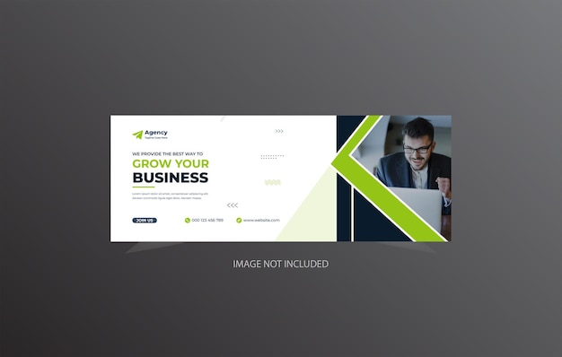 Digital marketing corporate social media facebook cover template