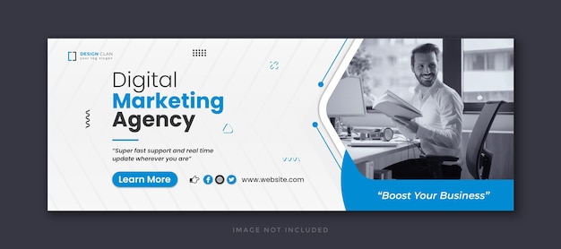 Digital marketing corporate social media facebook cover