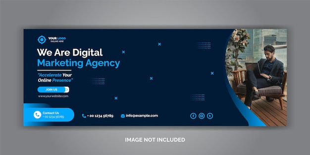 Digital marketing corporate social media facebook cover