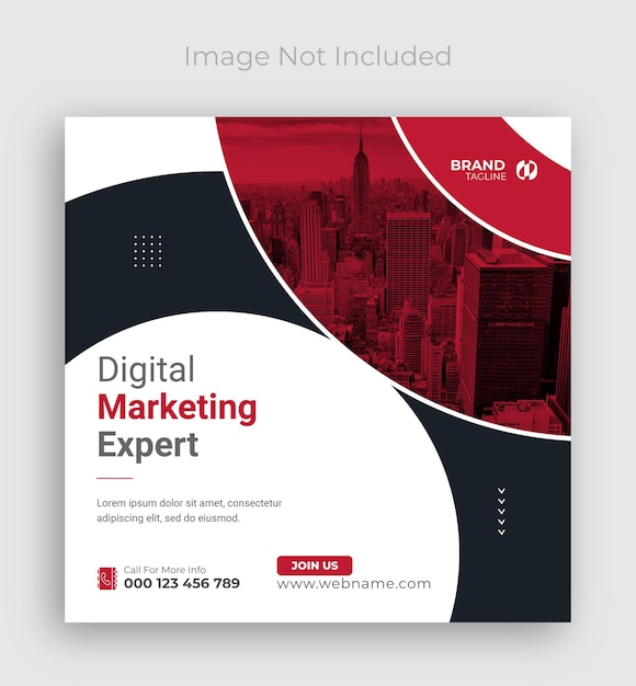 Digital marketing and corporate social media post and Instagram banner design template