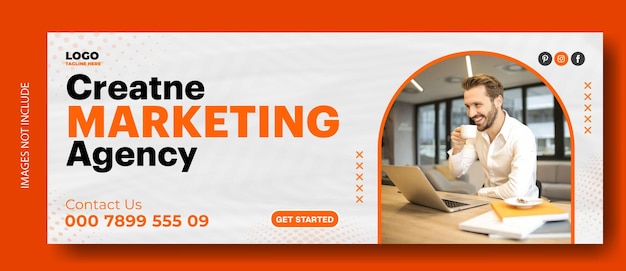 Digital marketing cover template design