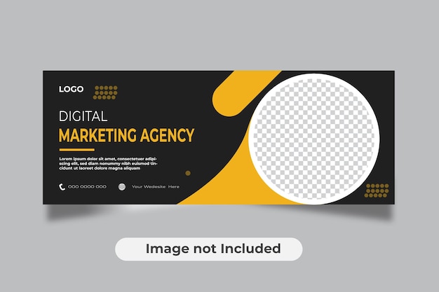 Digital marketing cover and web banner template