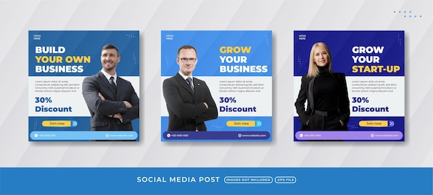 digital marketing and creative business modern social media post template modern design