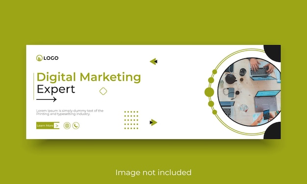 Digital marketing expert business facebook cover template