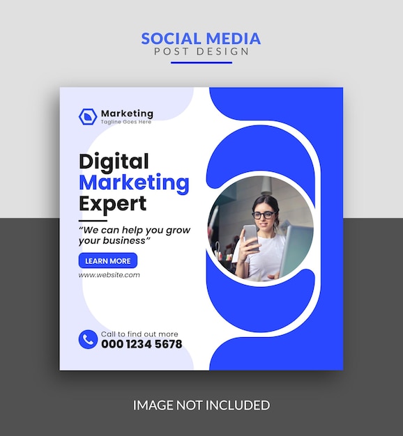 디지털 마케팅 전문가 및 기업 소셜 미디어 Instagram 게시물