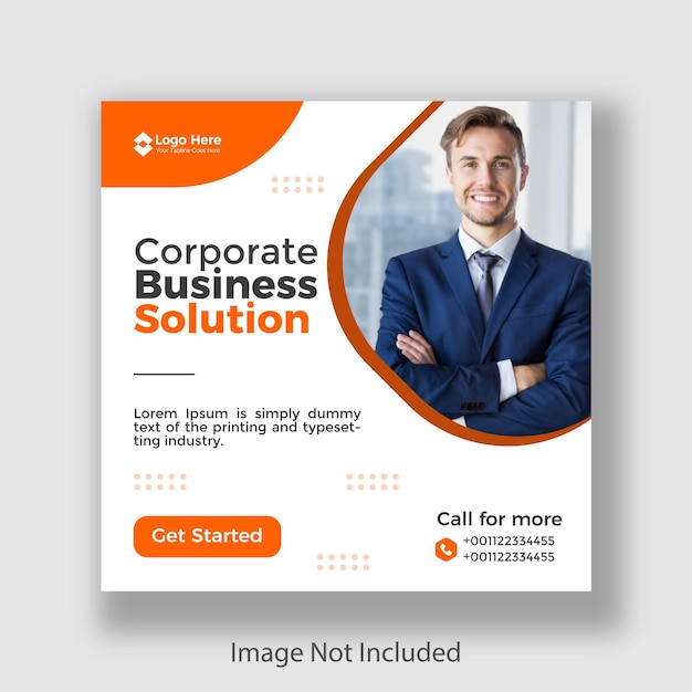 Digital Marketing Expert and Corporate Social Media Post Banner Design Template Premium Vector