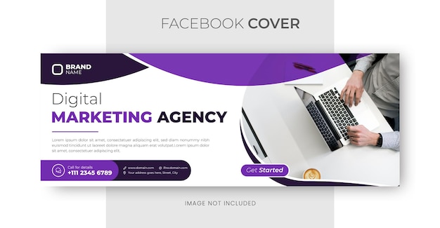 Vector digital marketing expert facebook banner design
