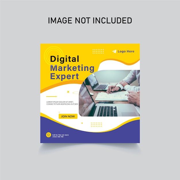 Digital Marketing Expert Post Design Template