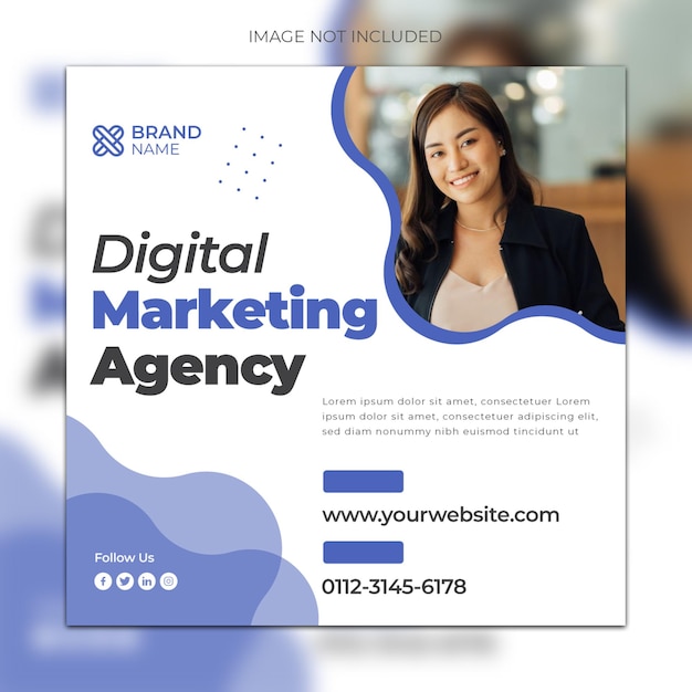 Digital marketing expert social media post design