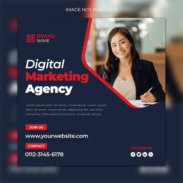 Digital marketing expert social media post design