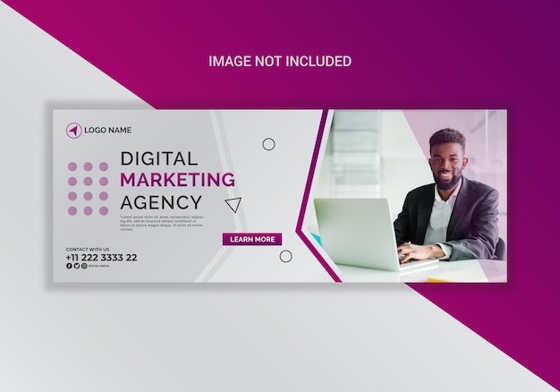 Digital marketing Facebook banner template design