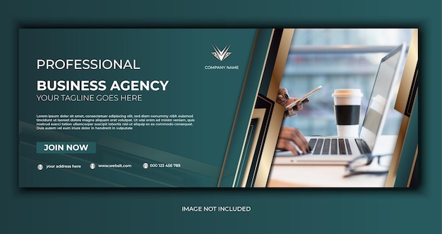 Vector digital marketing facebook banner template