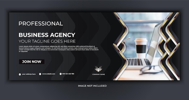 Vector digital marketing facebook banner template