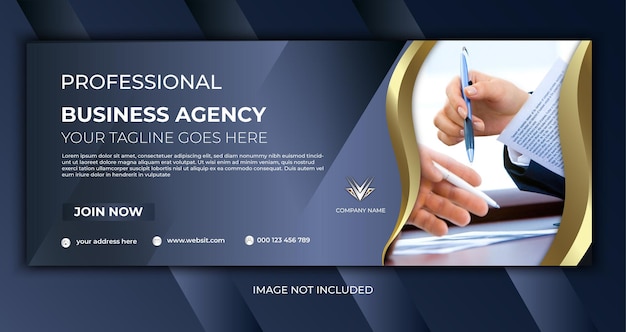 Vector digital marketing facebook banner template