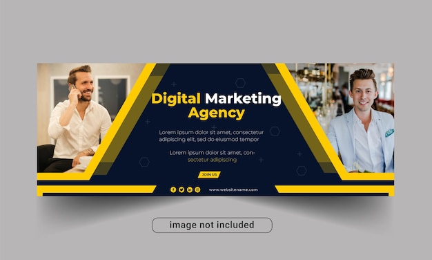 Digital marketing Facebook banner template