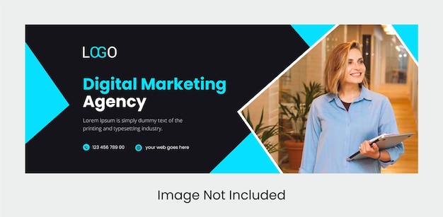 Digital marketing facebook banner template