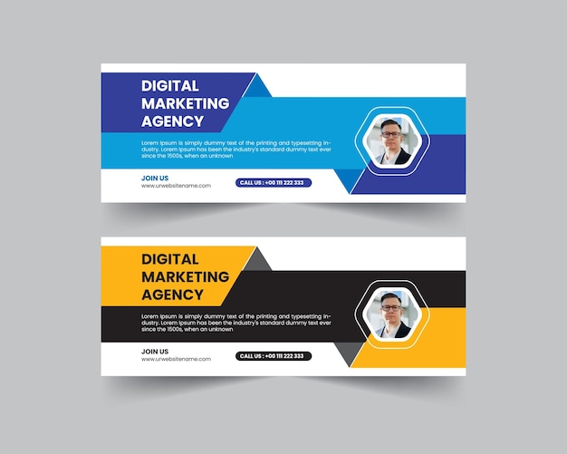 Digital Marketing Facebook Banner Template