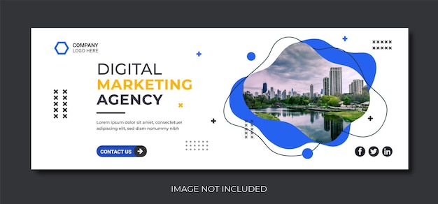 digital marketing facebook banner template