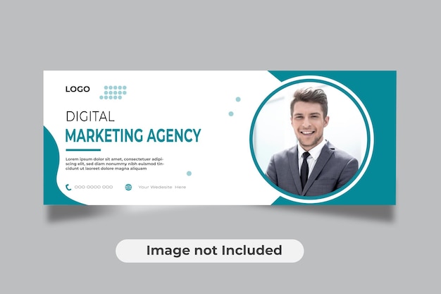 Digital marketing facebook cover page template