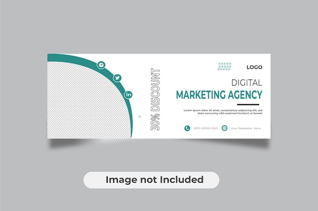 Digital marketing facebook cover page template