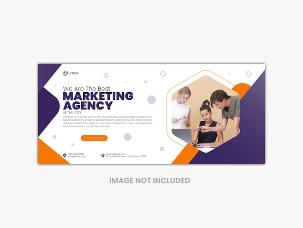 Digital marketing facebook cover page template