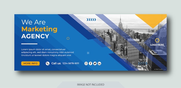 Digital marketing facebook cover page template