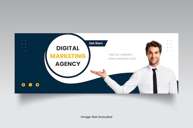 Digital marketing facebook cover page template