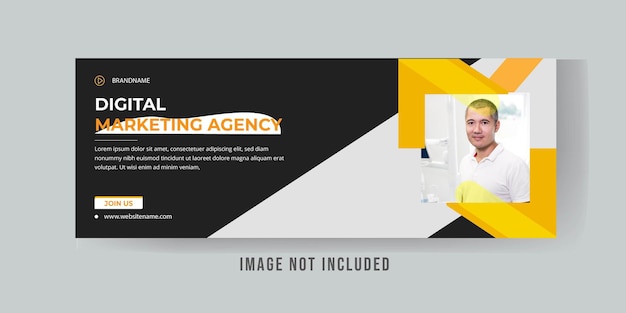 Digital marketing facebook cover page template