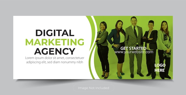 Digital marketing facebook cover page template