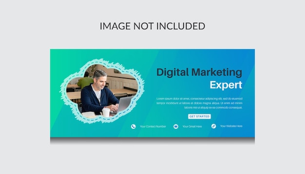 Digital marketing facebook cover template