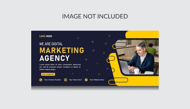 Digital marketing facebook cover template