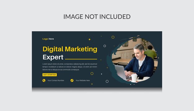 Digital marketing facebook cover template