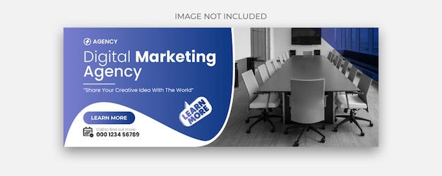 Digital marketing facebook cover template