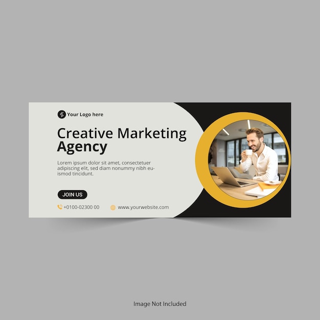 Digital Marketing Facebook Cover Template