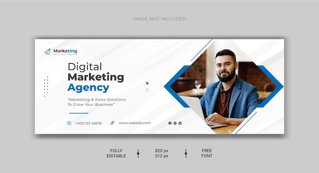 Digital marketing facebook cover and web banner design