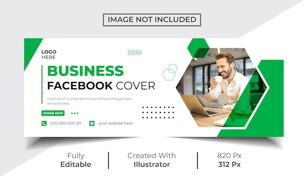 Copertina di facebook di marketing digitale e design del modello di banner web