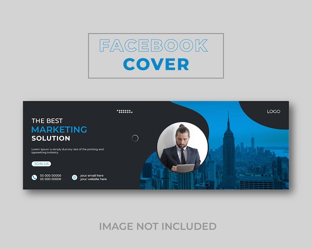 Vector digital marketing facebook cover web banner template design