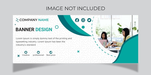 Digital marketing and Facebook cover and web banner template Premium illustrator