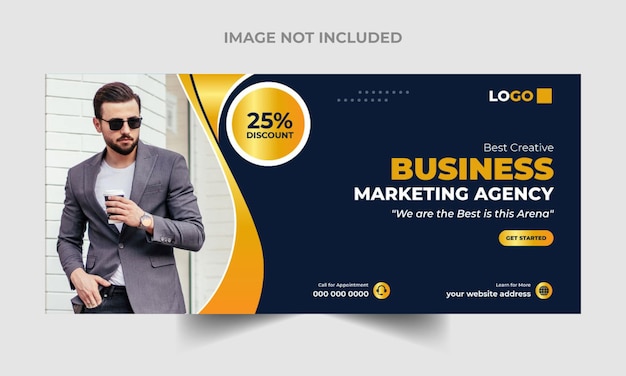 Vector digital marketing facebook cover and web banner template