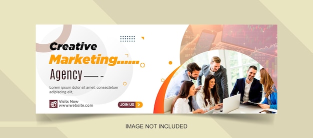 Digital marketing facebook cover and web banner template