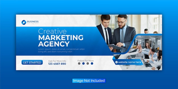 Vector digital marketing facebook cover web banner template